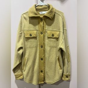 BKE Reversed Fleece Shacket